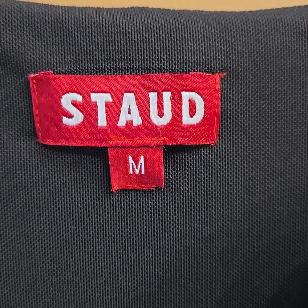 Staud LIYA DRESS BLACK NAVY Size Medium - Picture 5 of 10